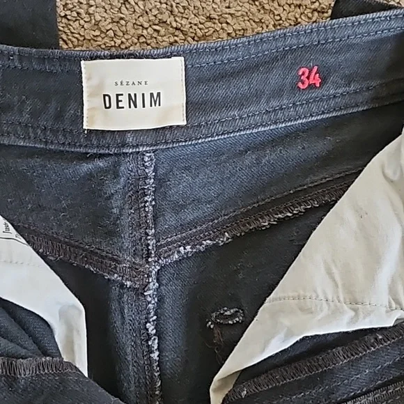 Like New Le Crop Sezane Jeans, Black, Size 2 (34 European size) - Picture 2 of 6